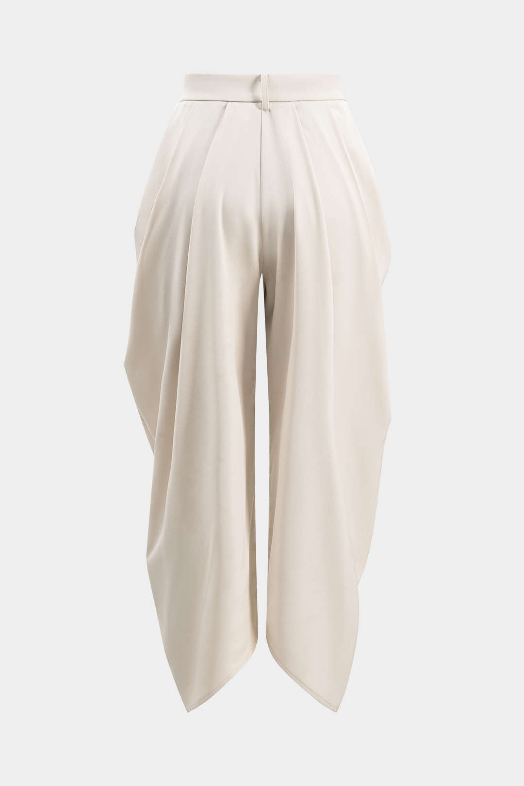 Geraffte Unifarbene Hose