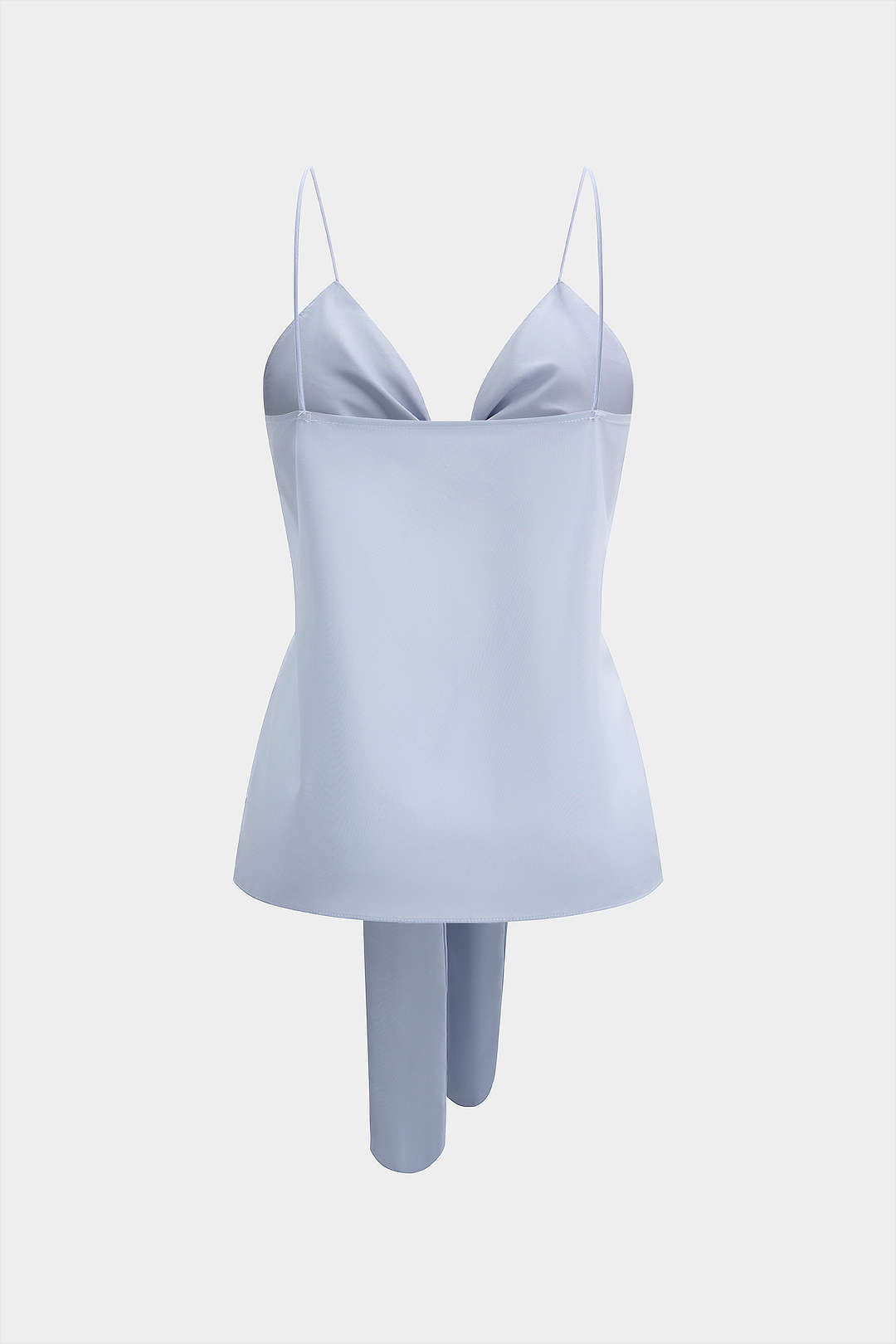 Neckholder-Cami-Top mit V-Ausschnitt und Rückenschnürung