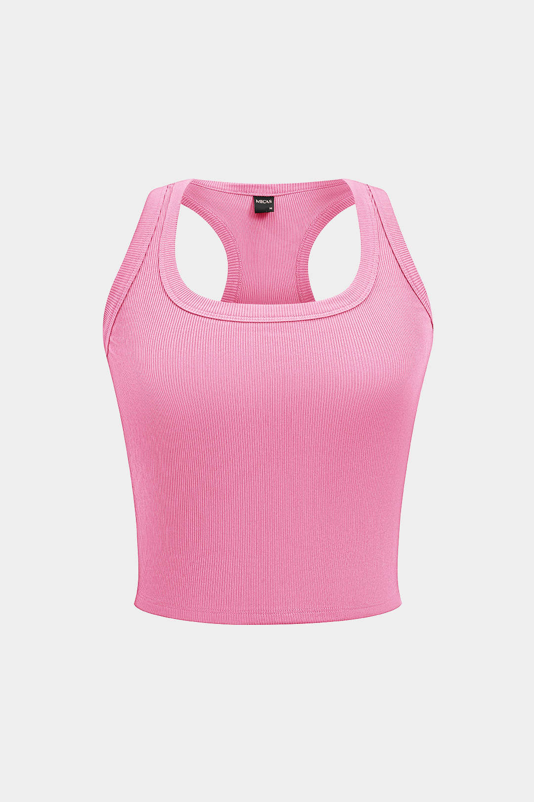 Schlichtes U-Boot-Crop-Tanktop