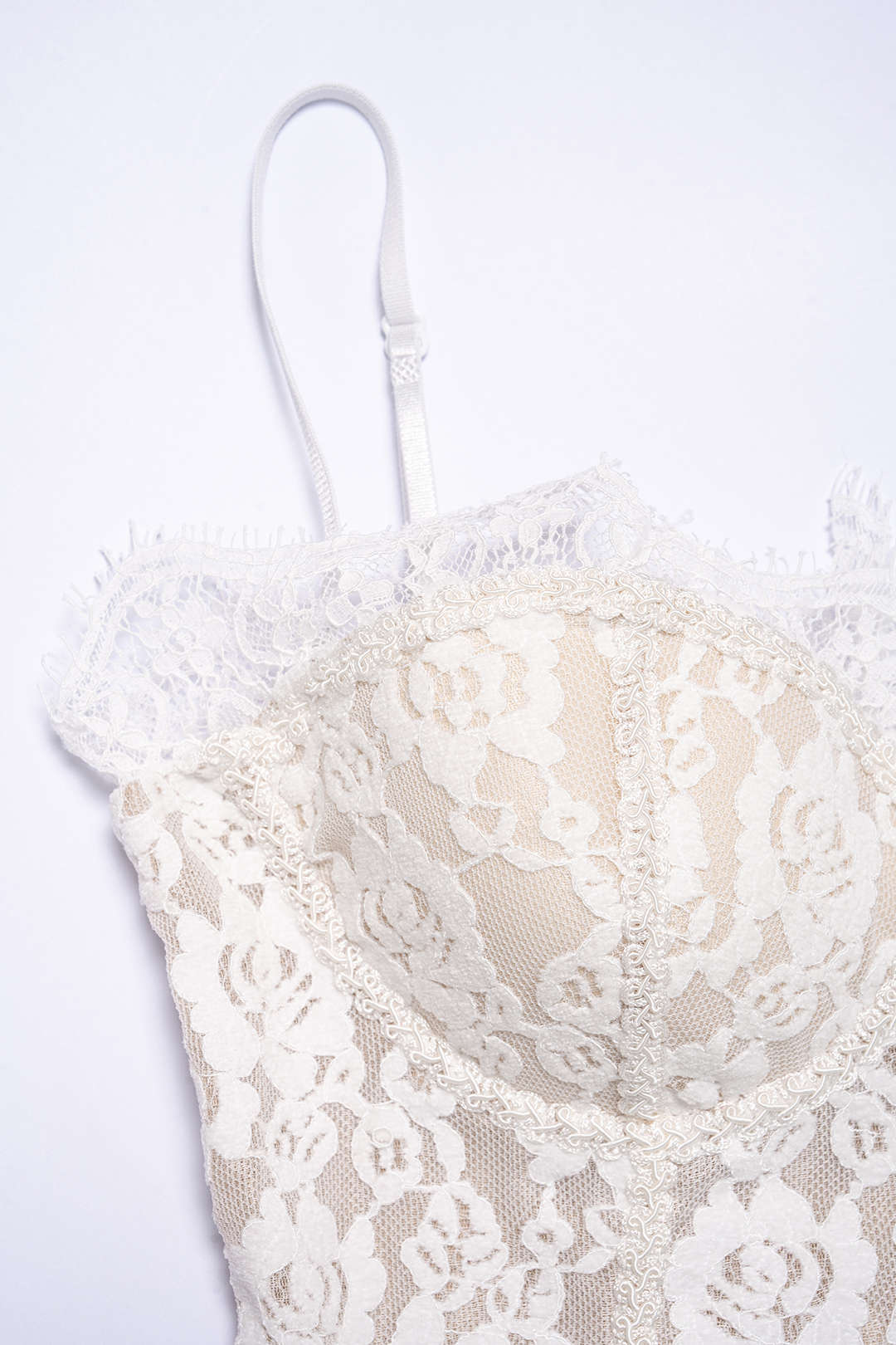 Camisole-Top mit Reißverschluss und Spitze