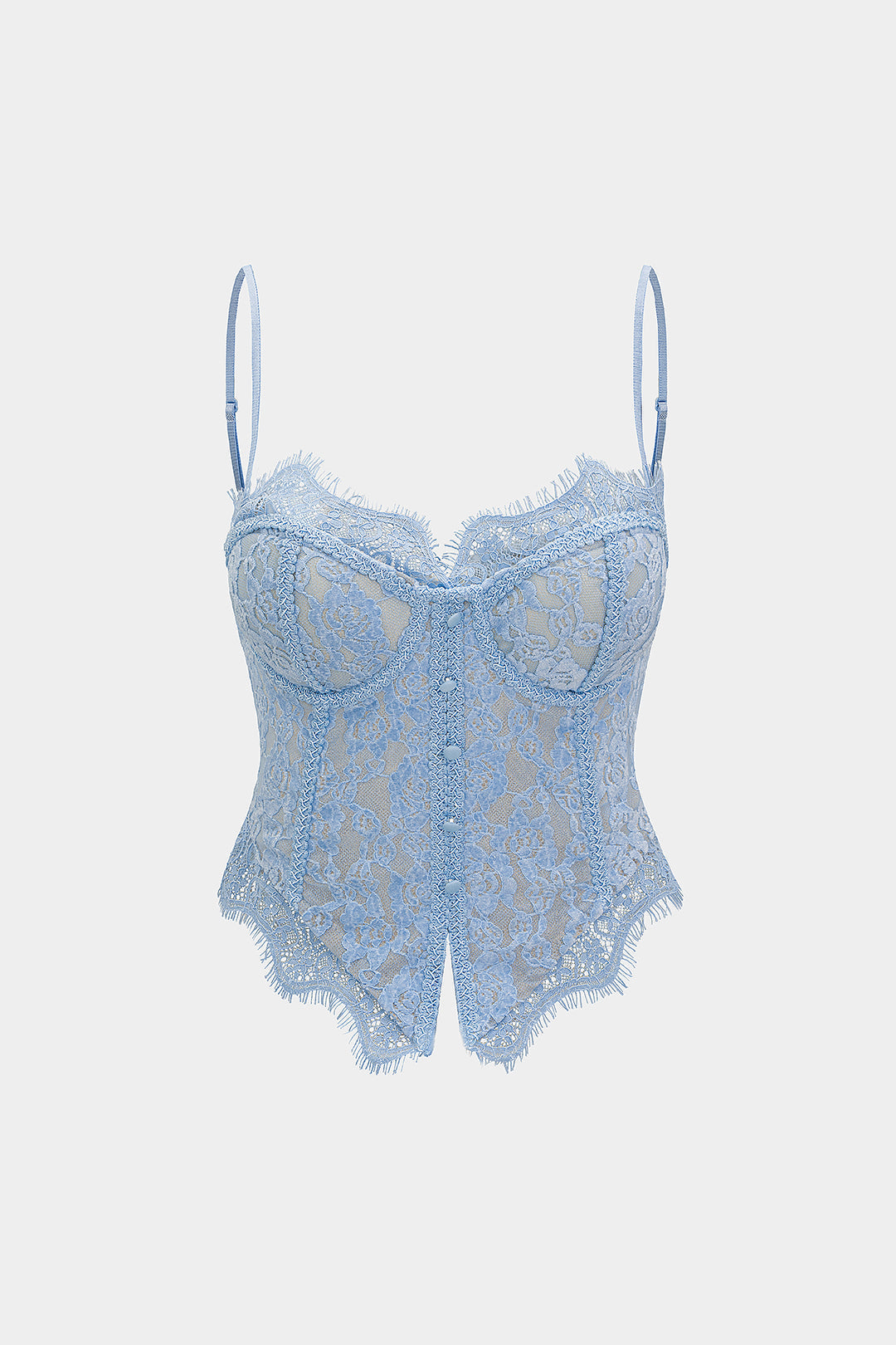 Camisole-Top mit Reißverschluss und Spitze