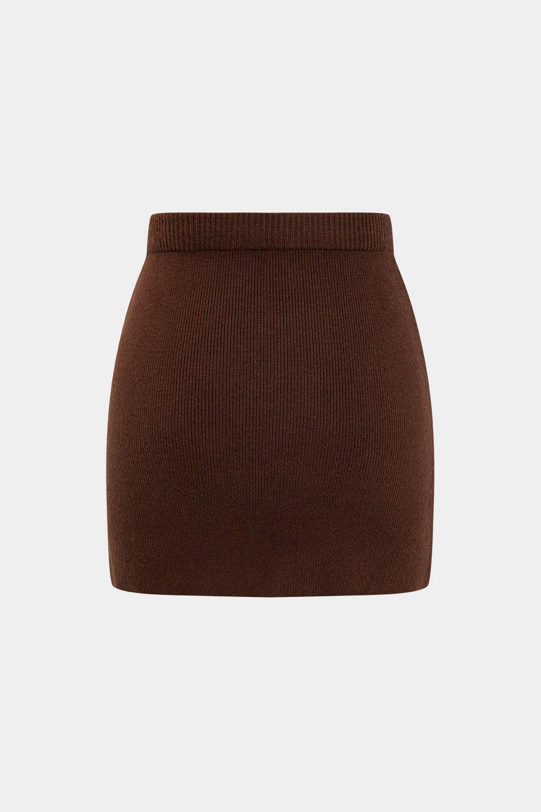 Knit Solid Mini Skirt