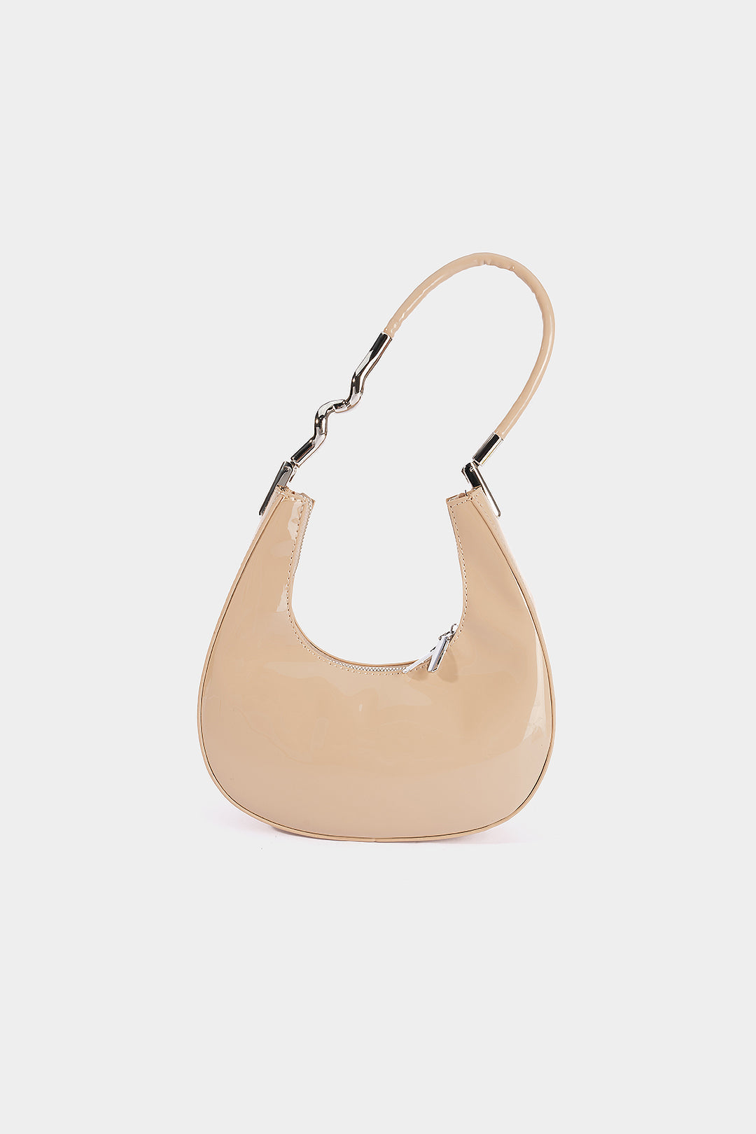 Sac à bandoulière en cuir avec fermeture éclair