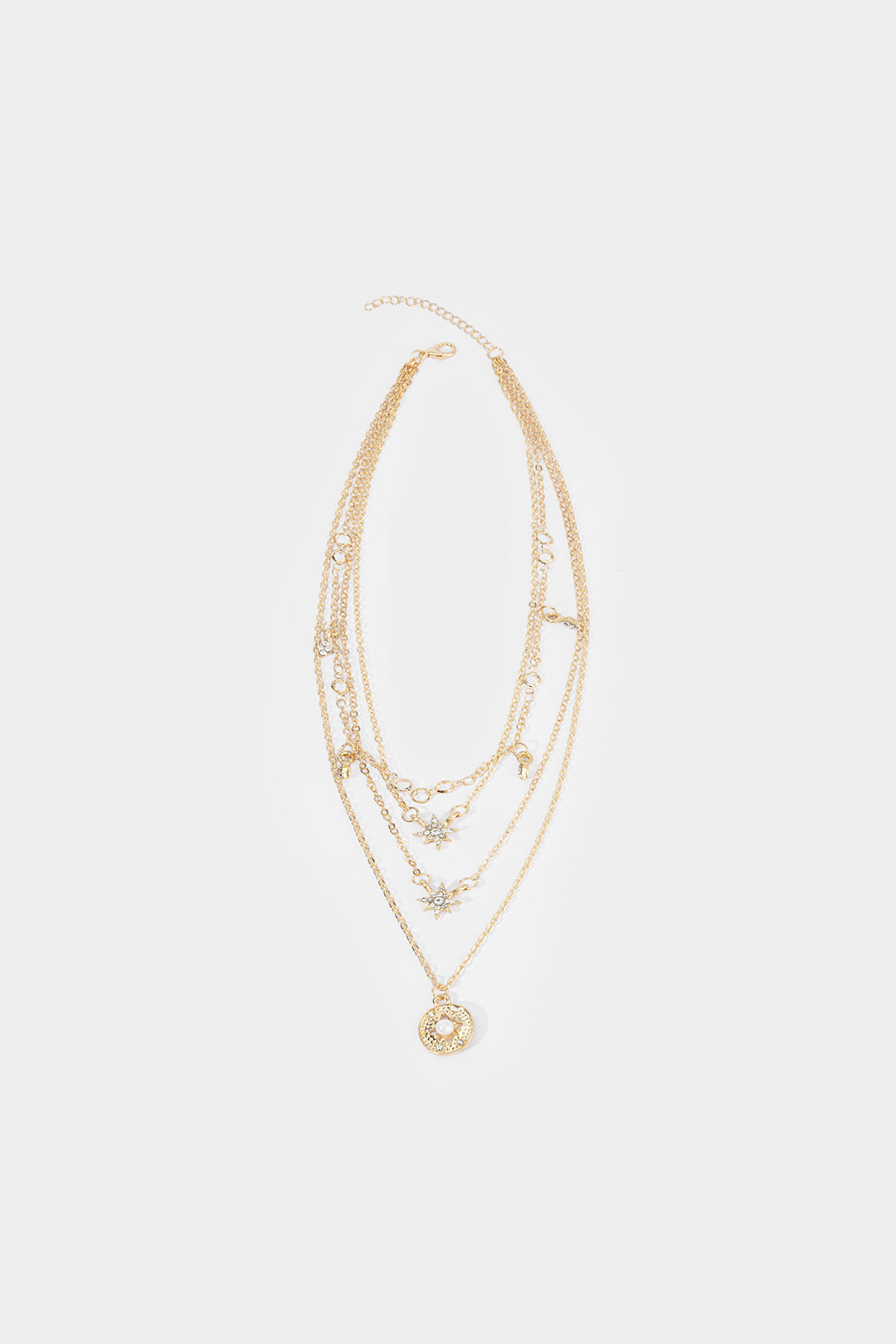 Collier à strass multi-rangs