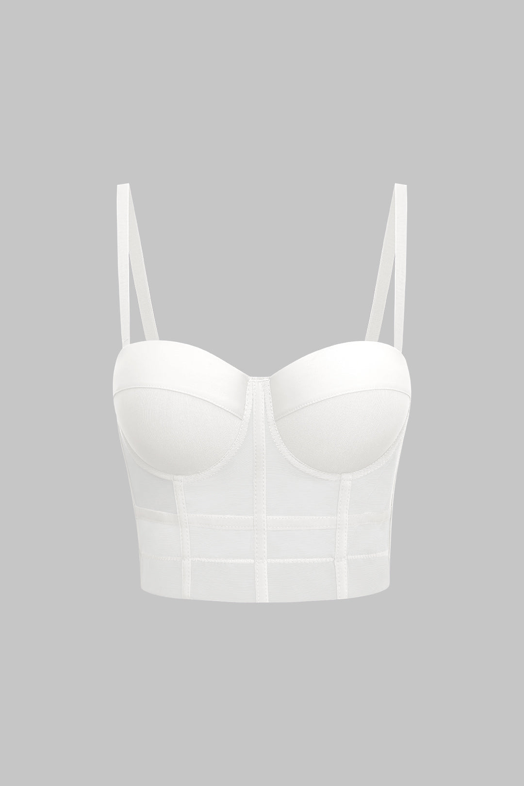 Haut bustier en maille à armatures