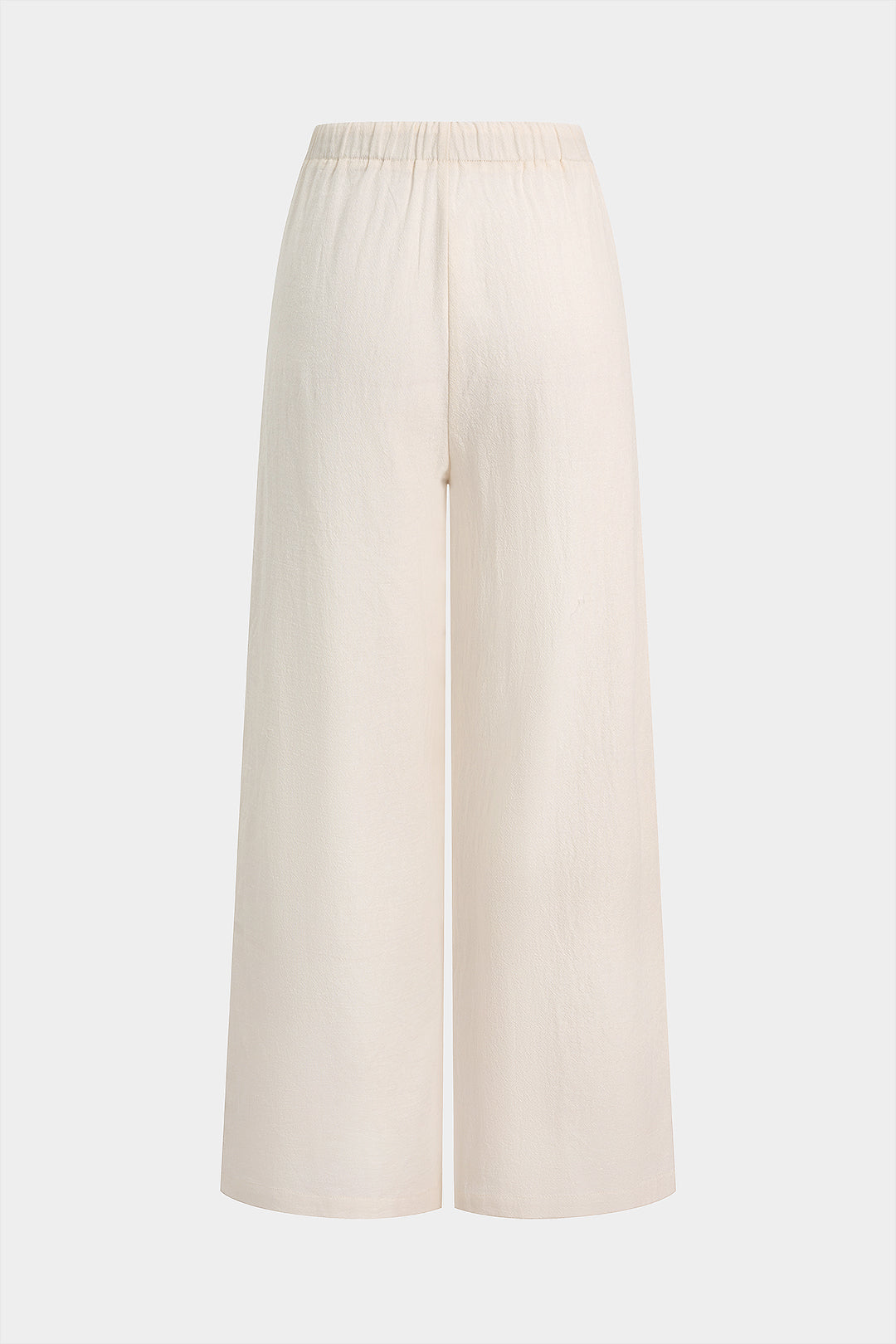 Plissierte weite Hose mit Kordelzug