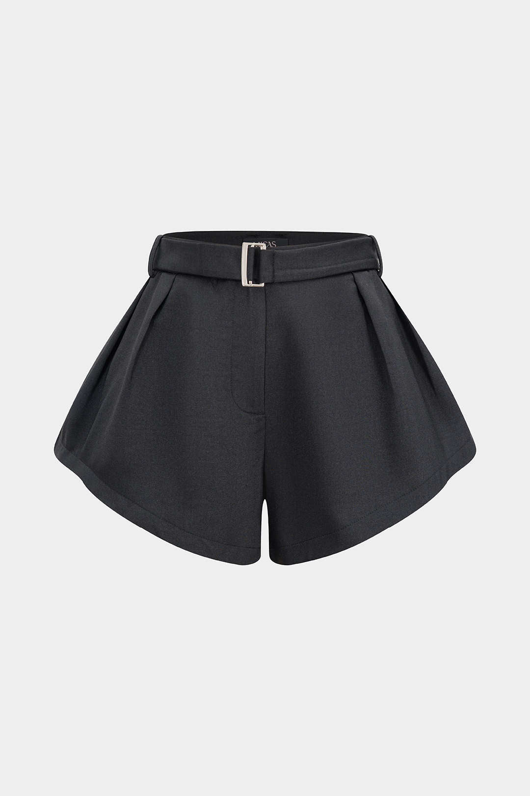 Einfarbige weite Shorts