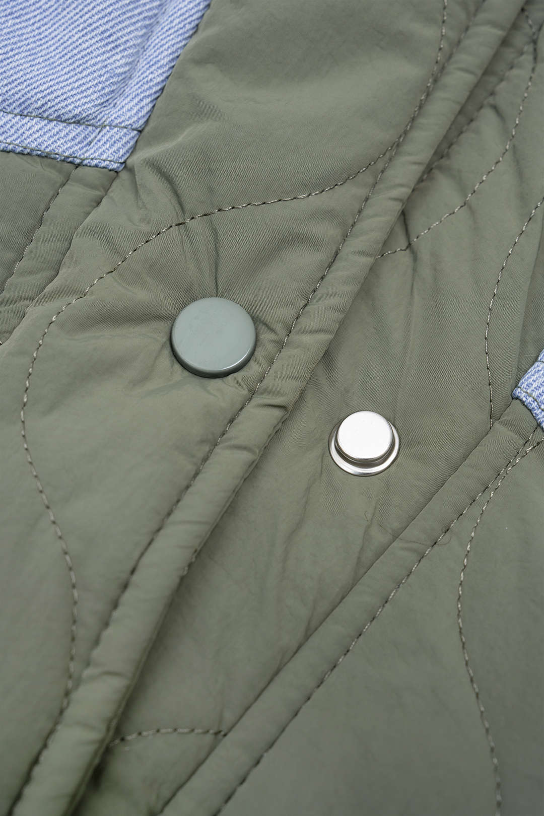 Gesteppter Patchwork-Puffer