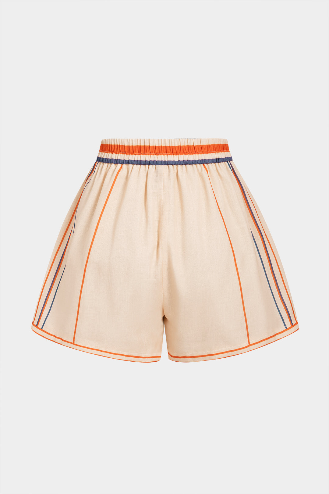Stripes Print Wide Leg Shorts