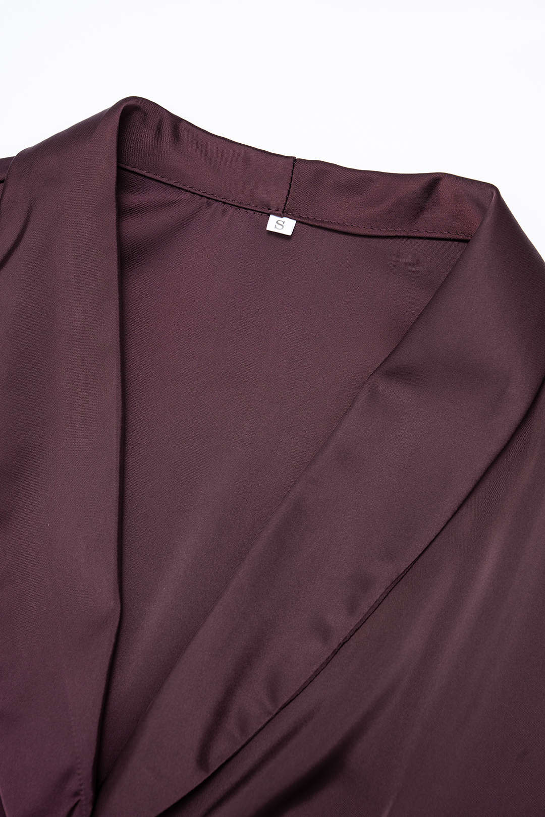 Satin V-Neck Short-Sleeve Top And High-Waist Wide-Leg Pants Set