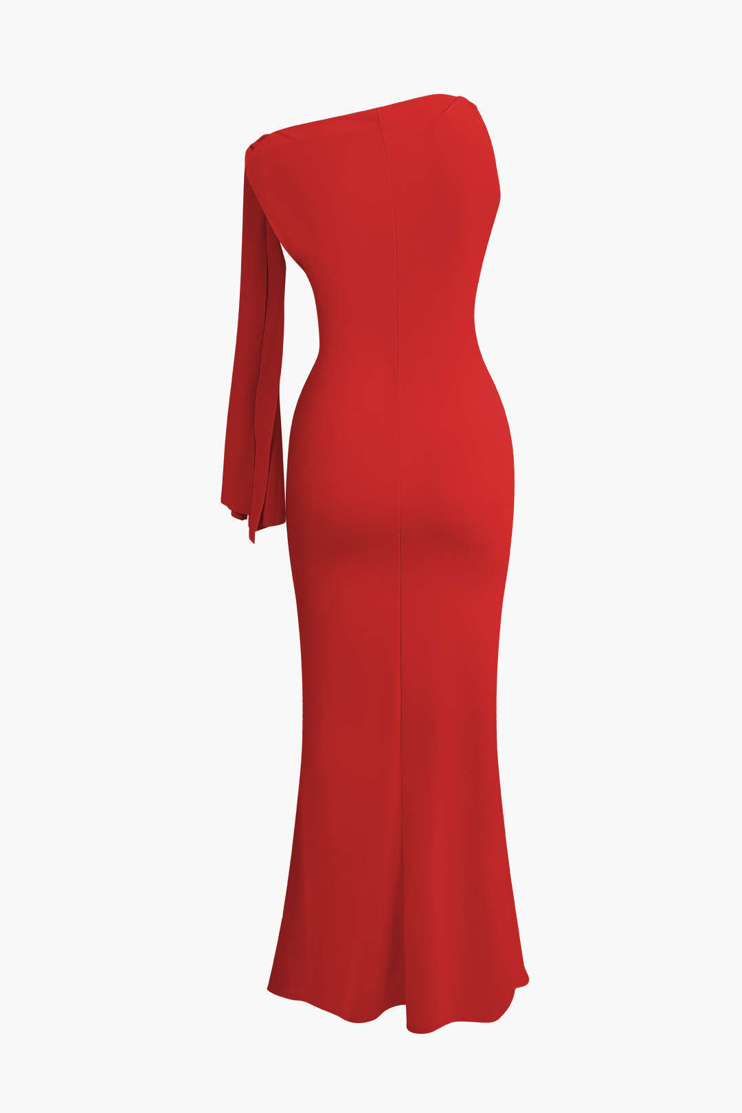Robe longue sirène asymétrique à nœud torsadé