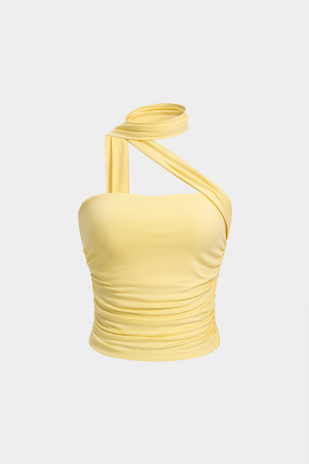Asymmetrisches Neckholder-Bustier-Top