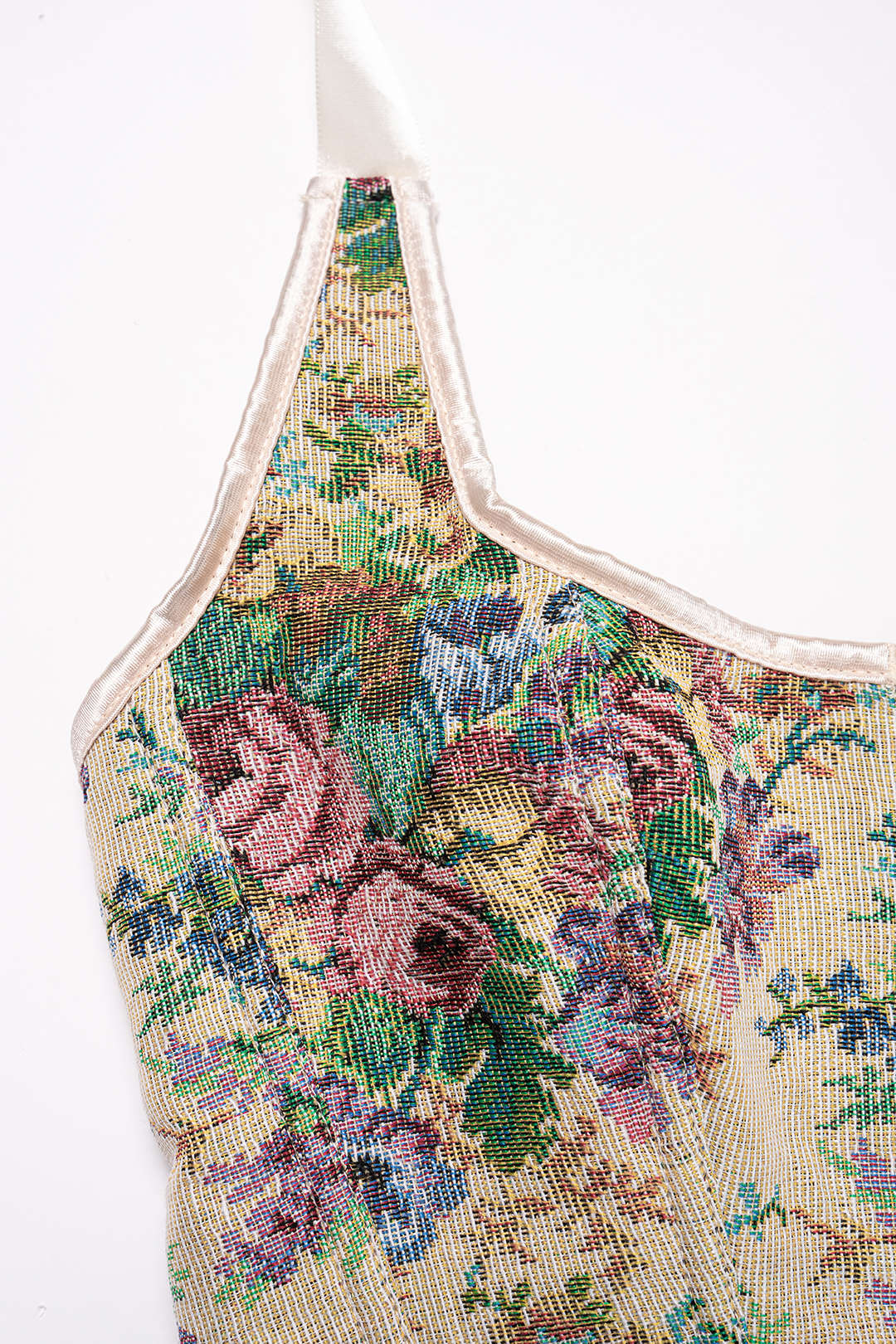 Jacquard Neckholder-Trägertop mit freiem Rücken