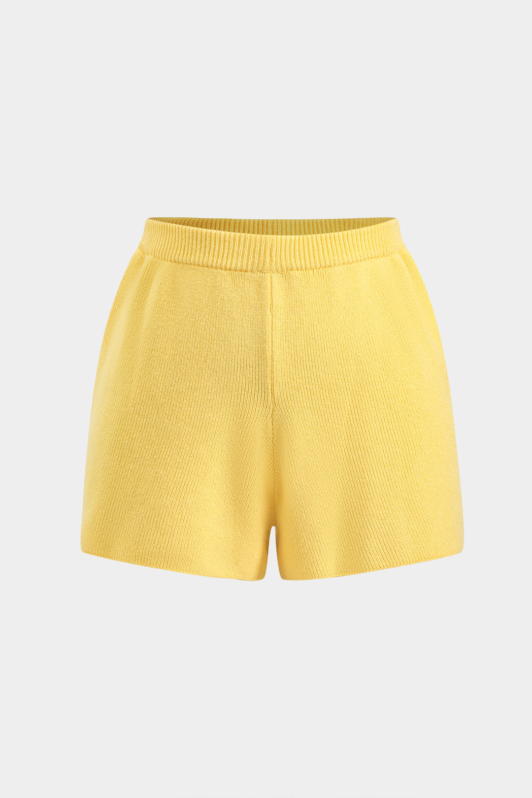 Solid Sweater Shorts