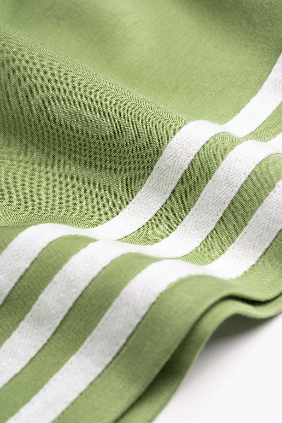 Striped Round Neck Short Sleeve T-Shirt And Drawstring Tie-Up Shorts Set