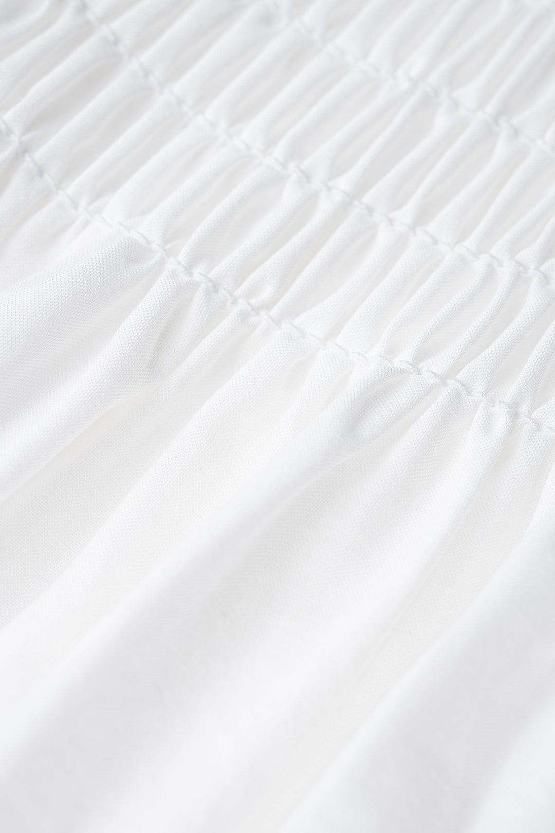 Solid Hollow Out Embroidery Ruched Skirt