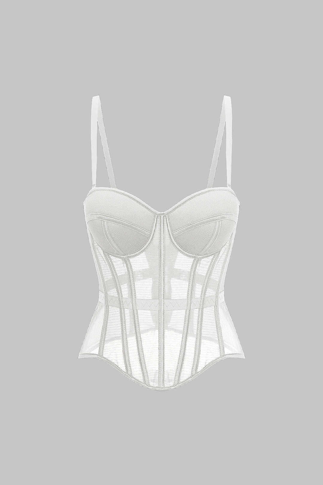 Mesh-Bustier-Korsett-Cami-Top