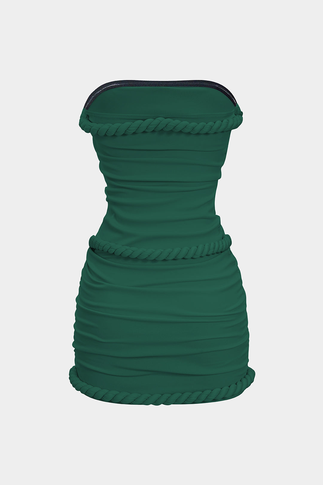 Twist Knot Strapless Sleeveless Mini Dress