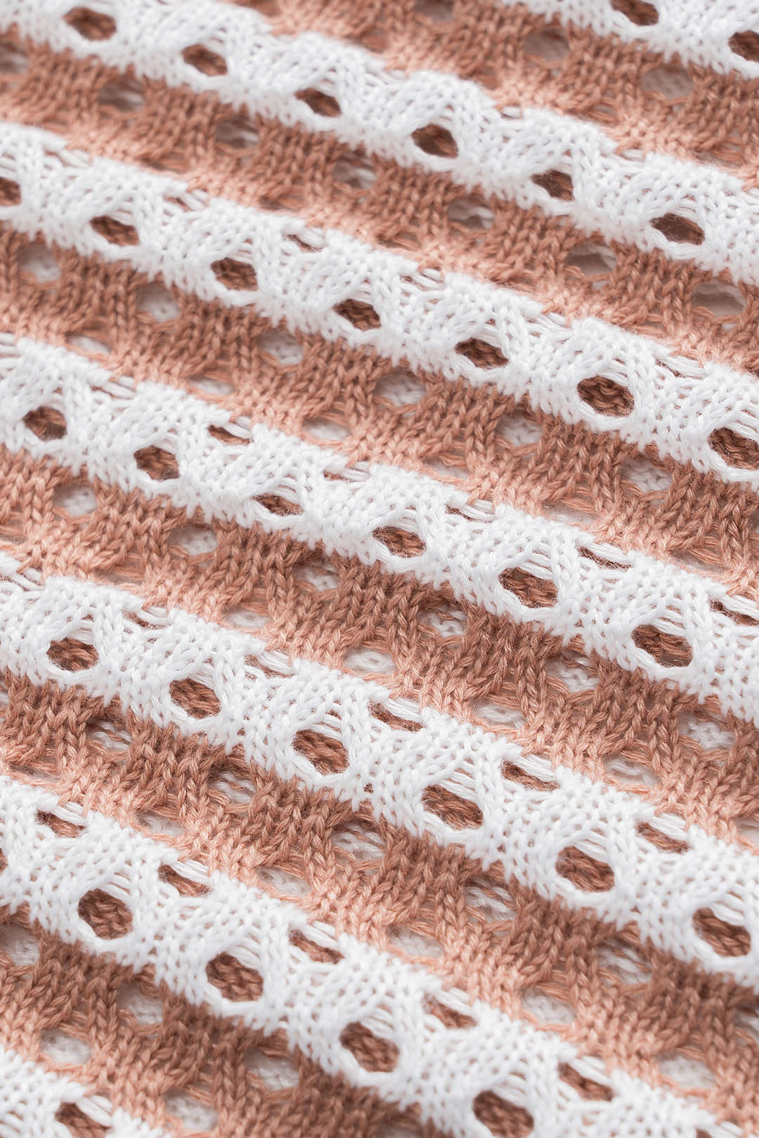 Set aus Tanktop mit V-Ausschnitt, Wickeldetail und offenem Strick und Schlitzrock mit Kordelzug