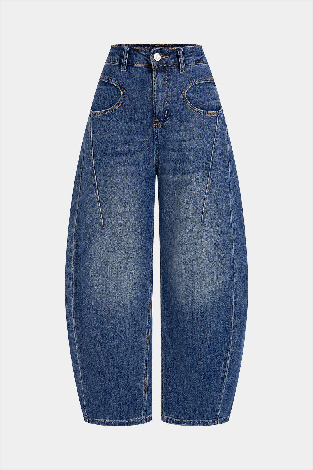 Jean large à poches en denim