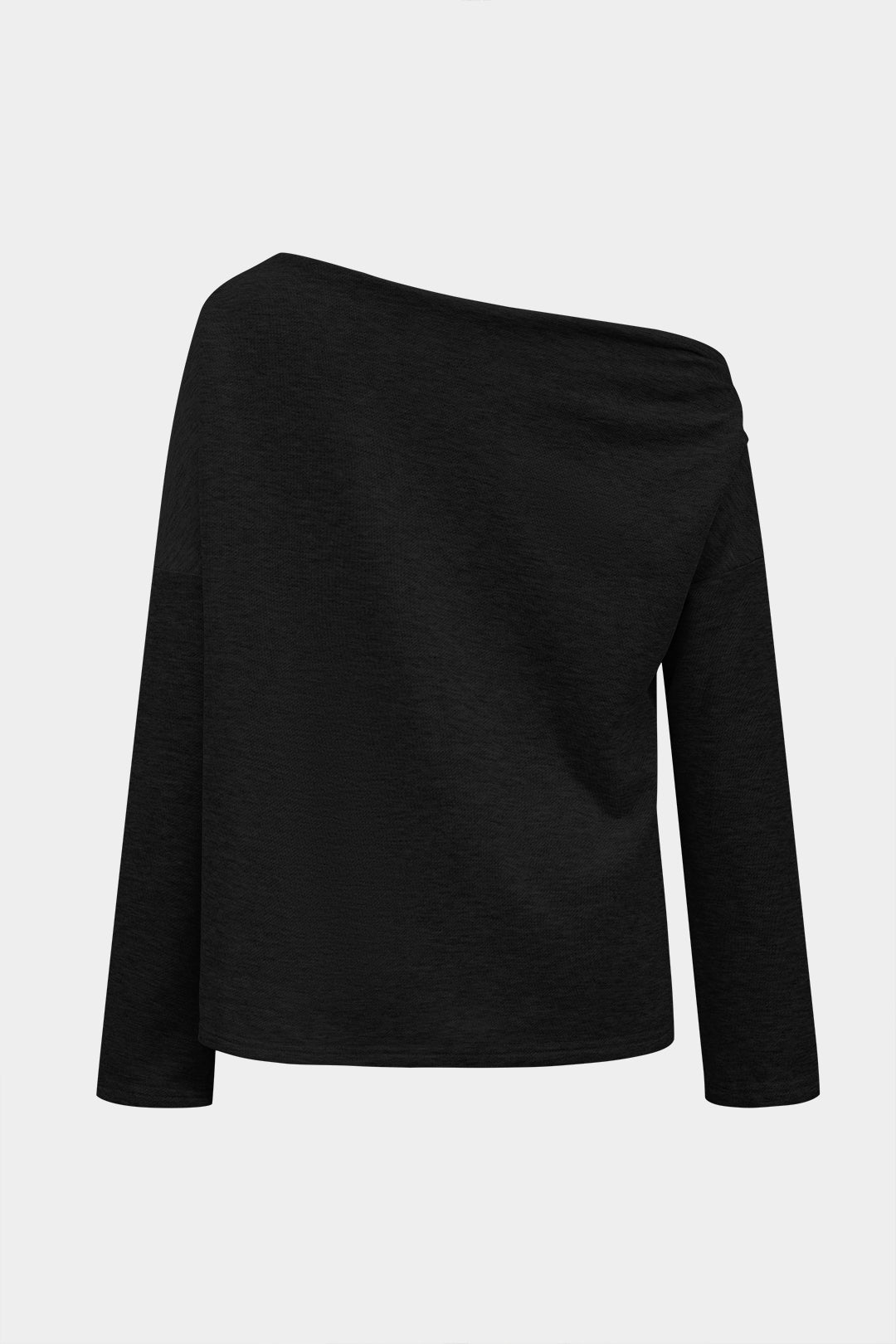 Asymmetrisches Langarm-T-Shirt