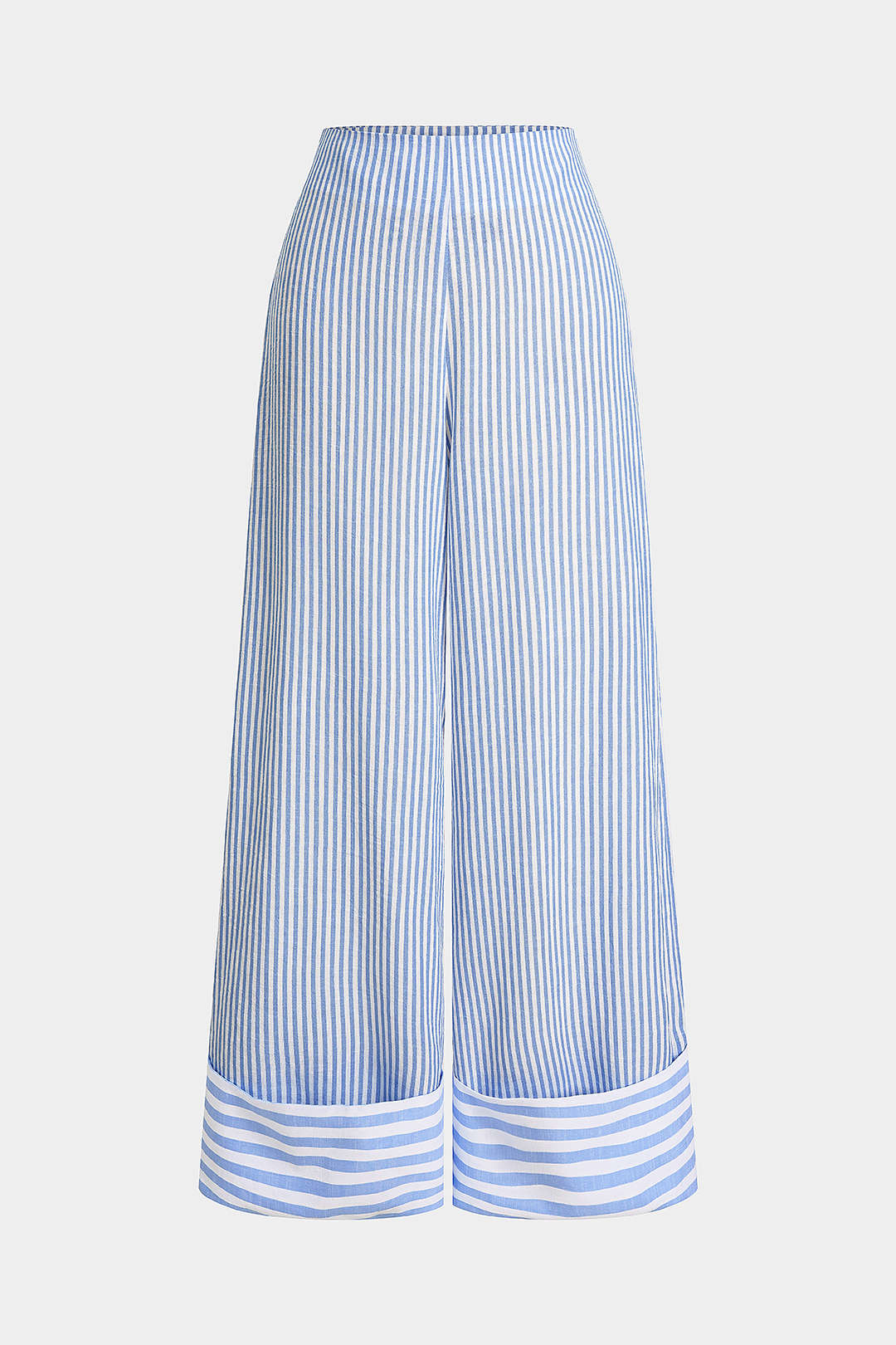 Hose mit Streifenmuster und geradem Bein