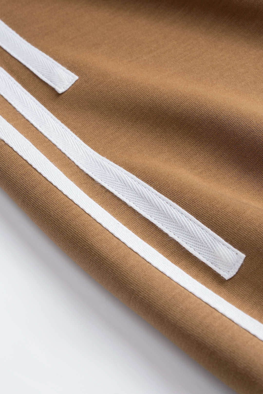 Contrast Stripes Print Ruched Round Neck Sweatshirt