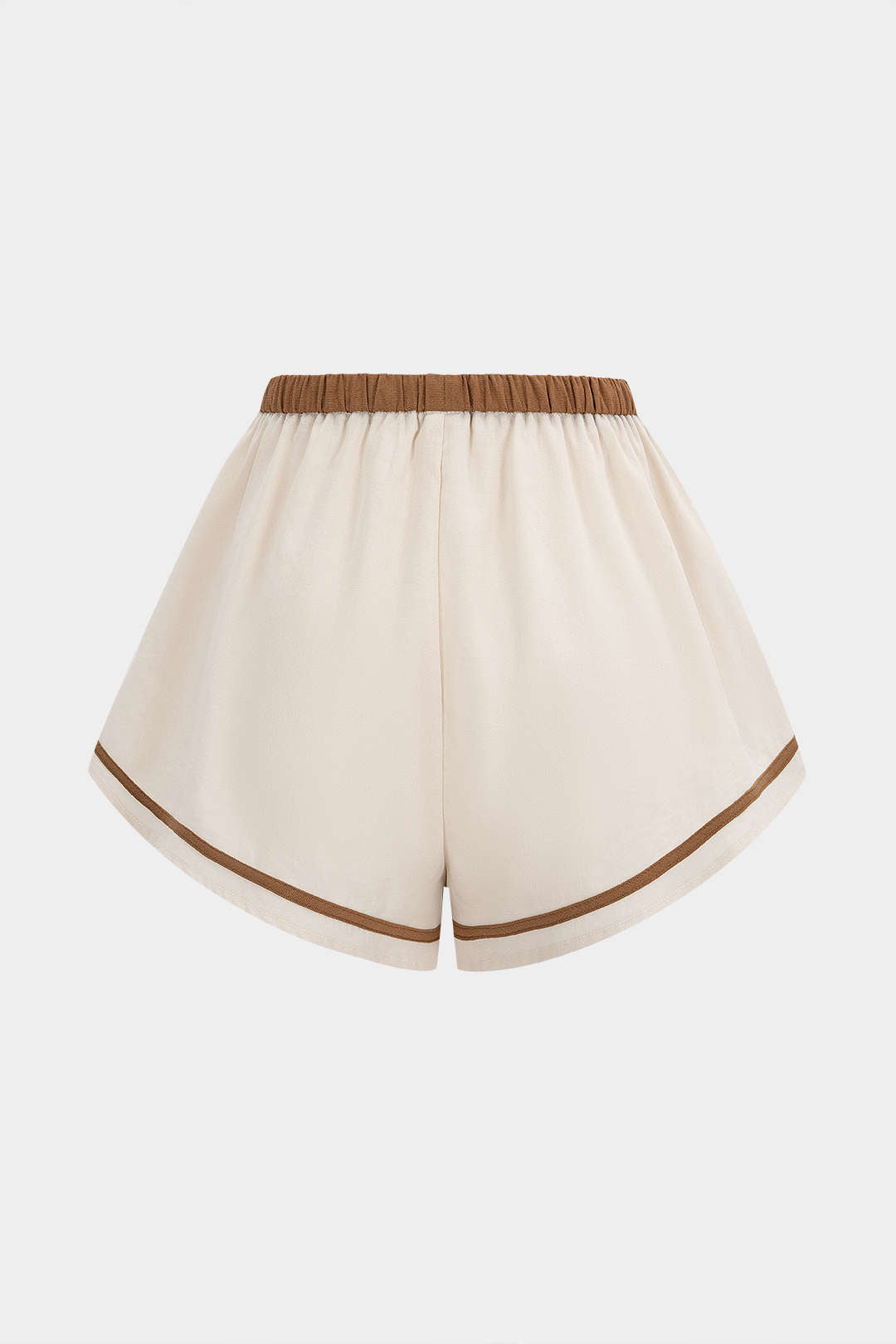 Shorts mit Kontrastbindung zum Binden