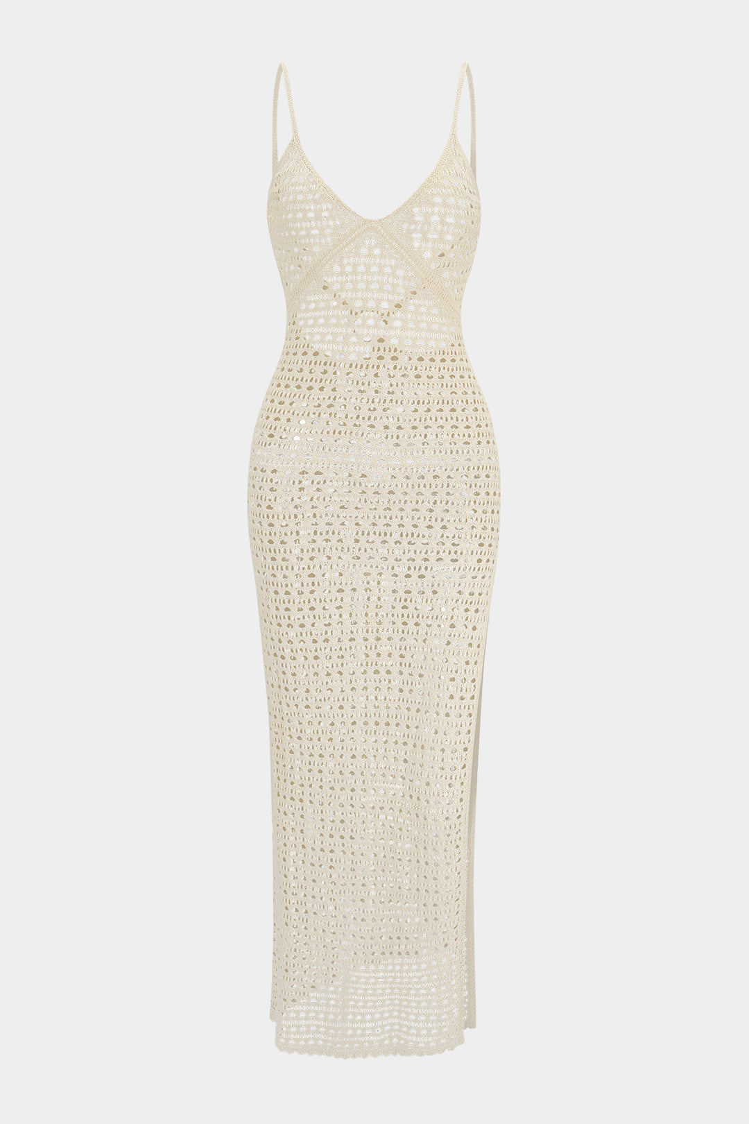 Open Knit Slip See-Through Cover Up