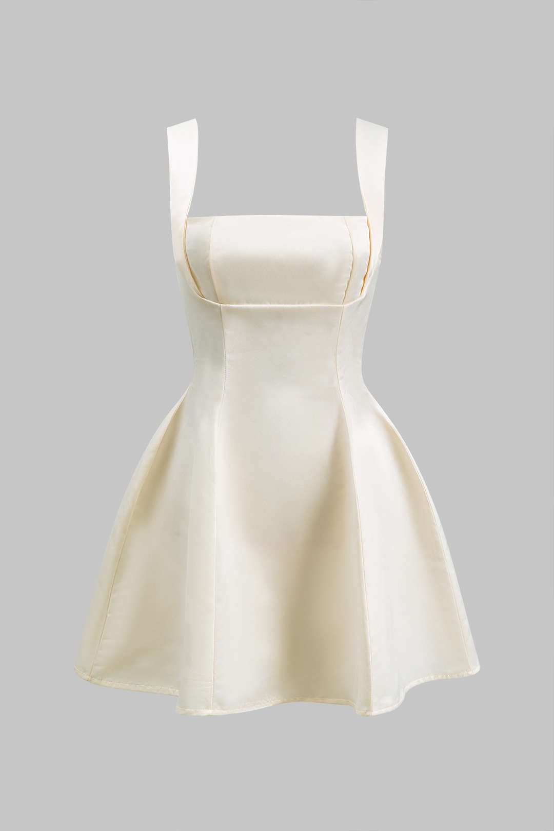 Neckholder-Minikleid mit Bindedetail und Reißverschluss