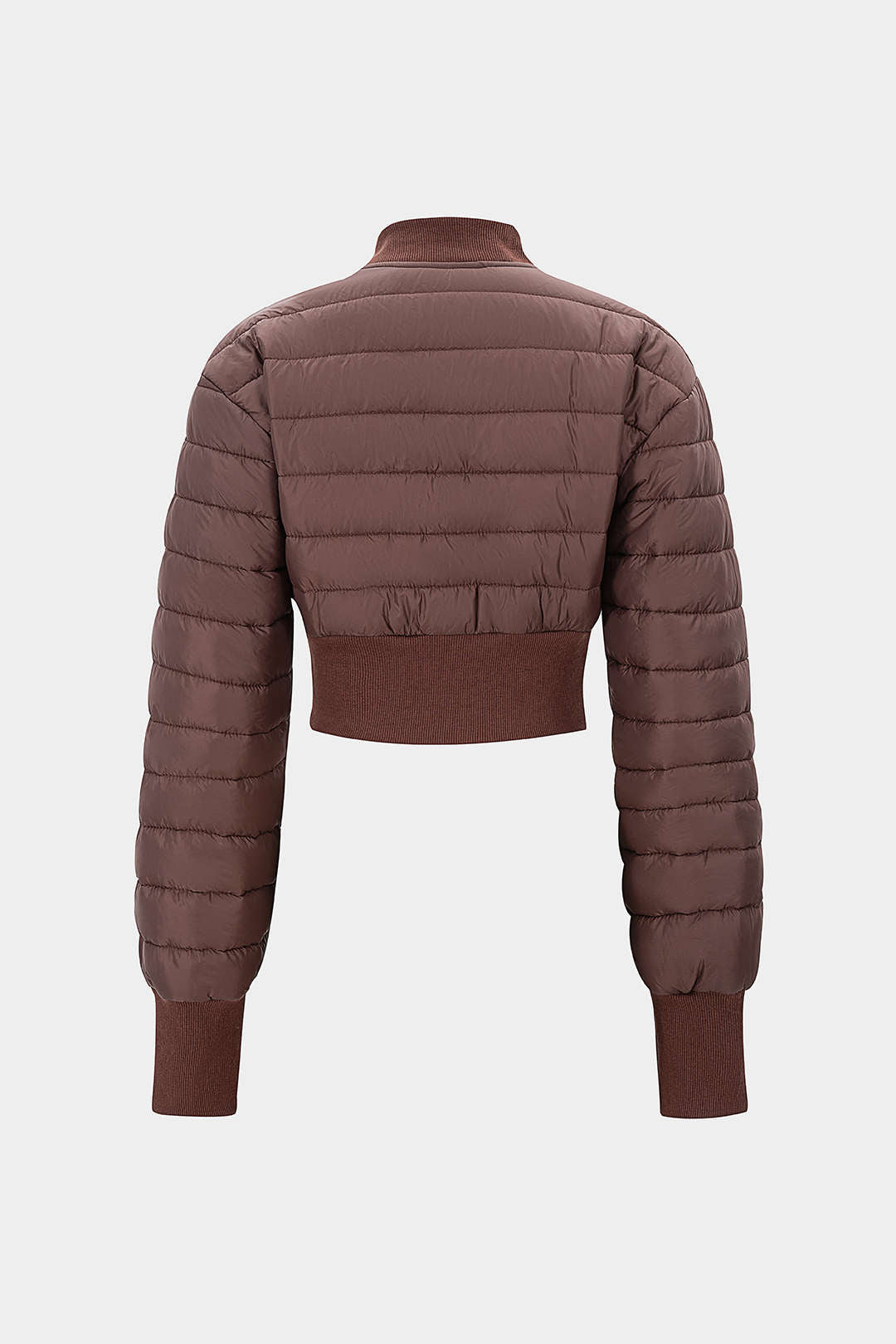 Patchwork Zipper Puffer