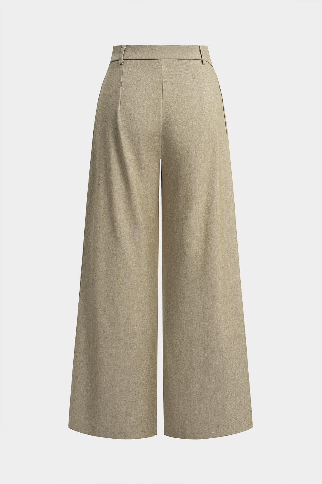 Solid Wide Leg Pants