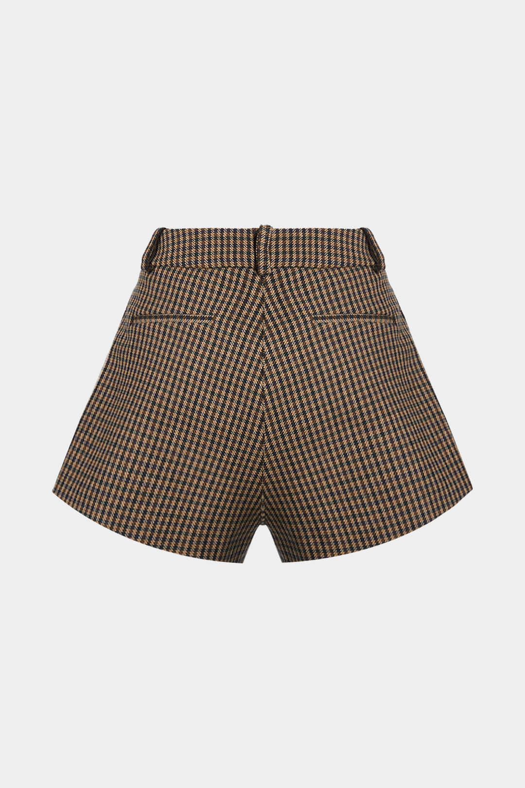 Plaid Print Pocket Shorts