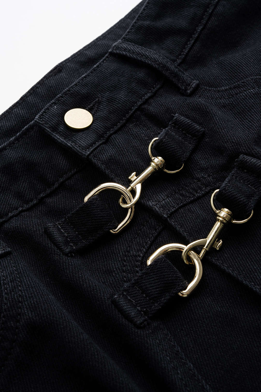 Jean coupe tonneau en jean métallisé