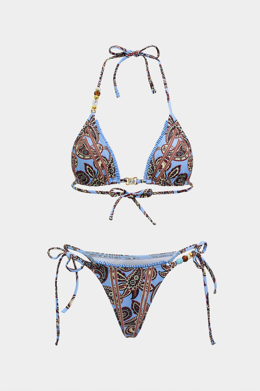 Boho Print Neckholder-Bikini-Set