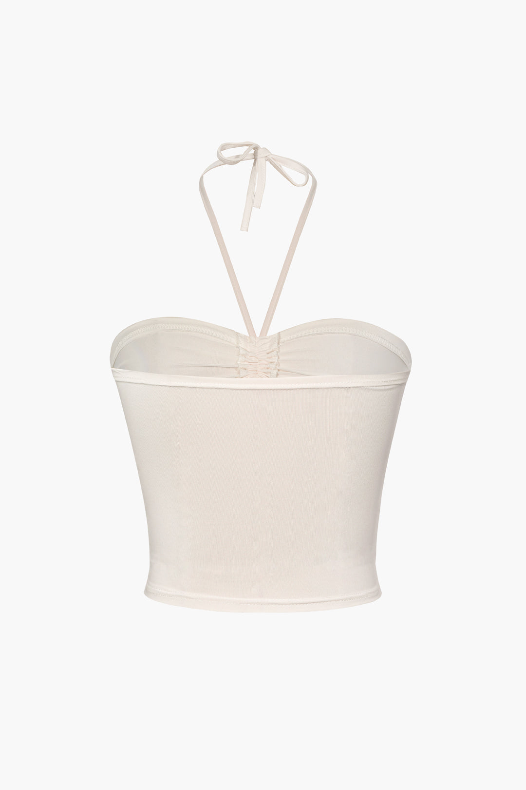 Basic Halter Neck Ruched Cami Top