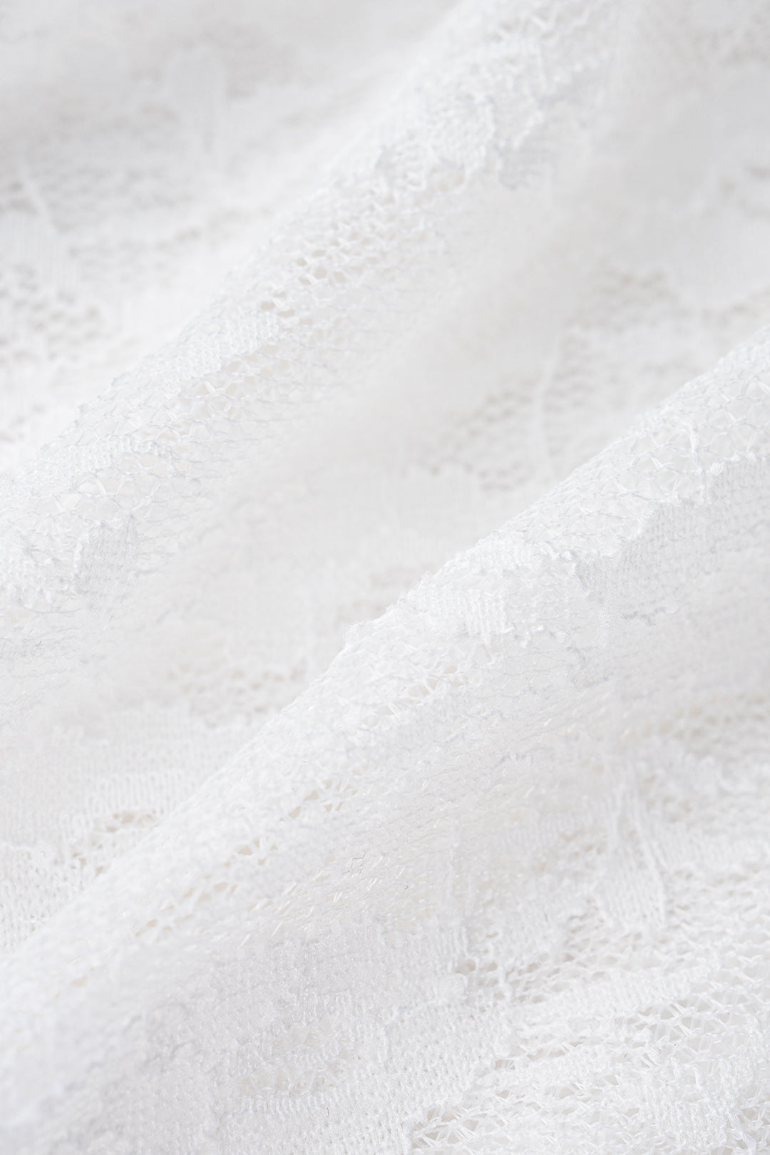 T-shirt froncé en dentelle patchwork