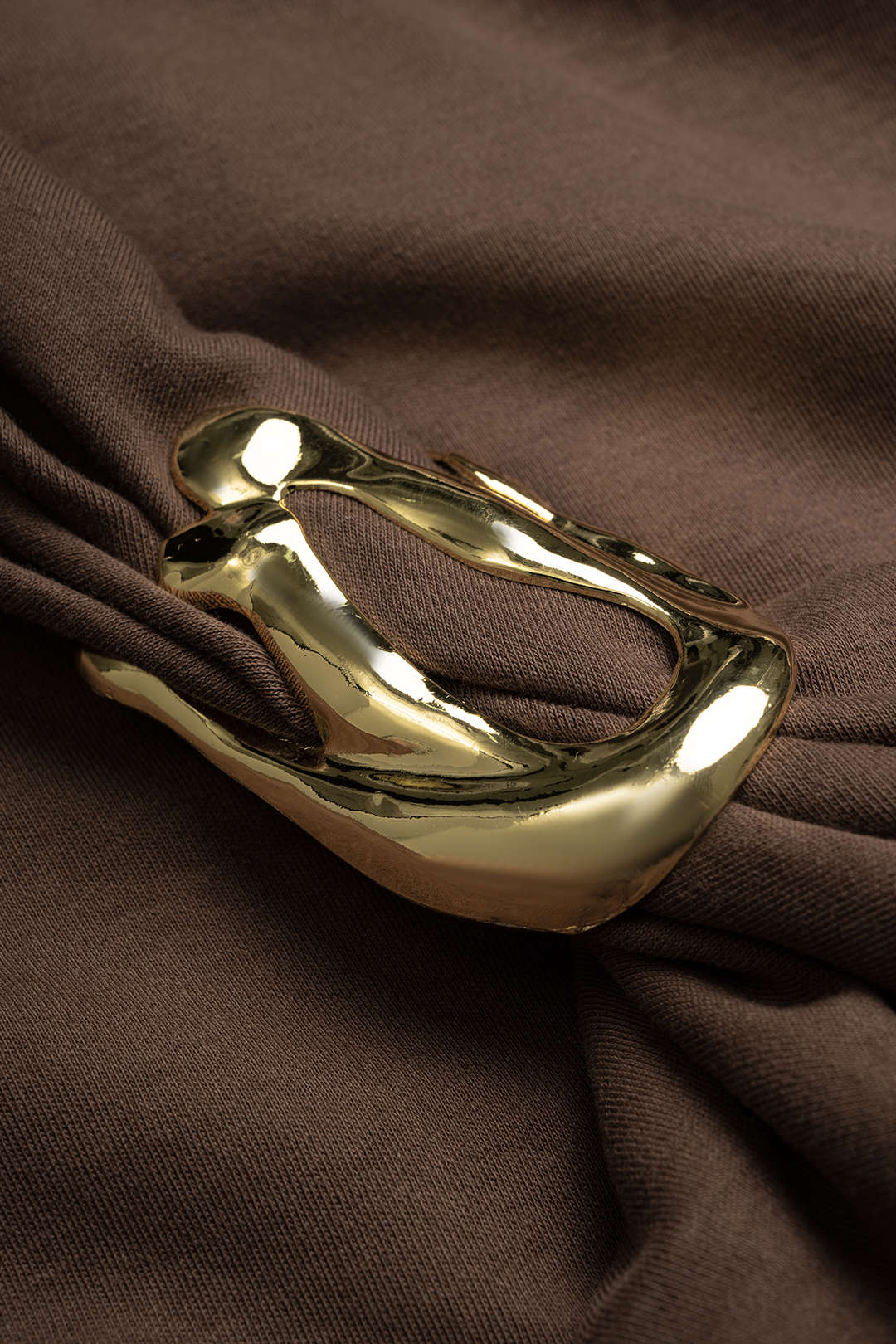 Metallic Halterneck-Top zum Binden