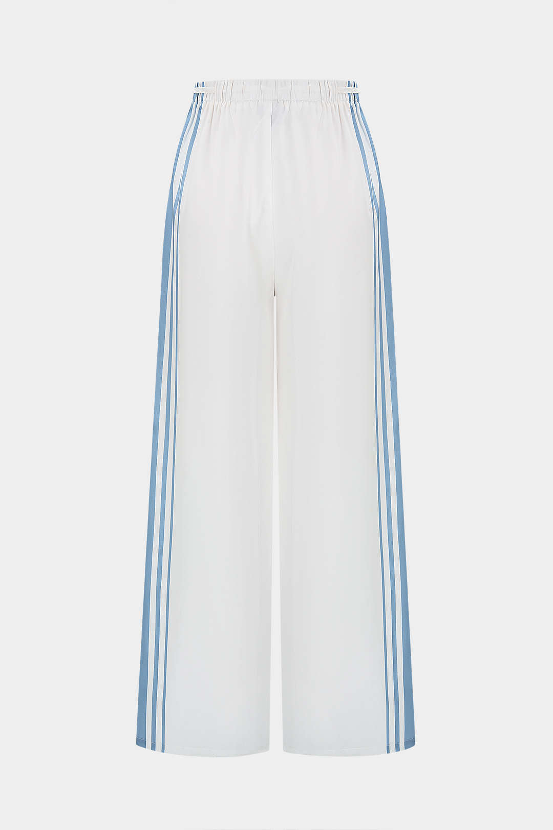 Kontrast-Satinhose mit weitem Bein zum Binden