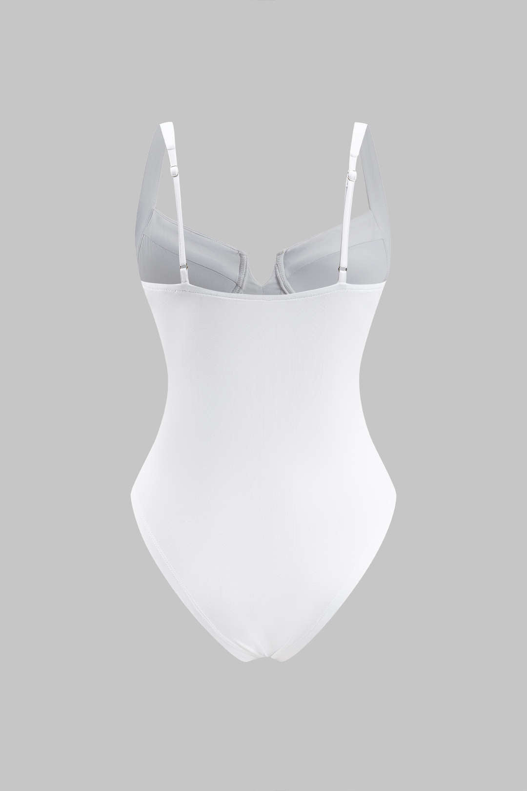 Solid Bustier Sleeveless Bodysuit