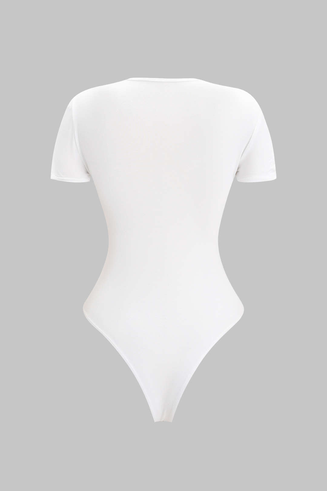 Letter Print Short Sleeve Bodysuit