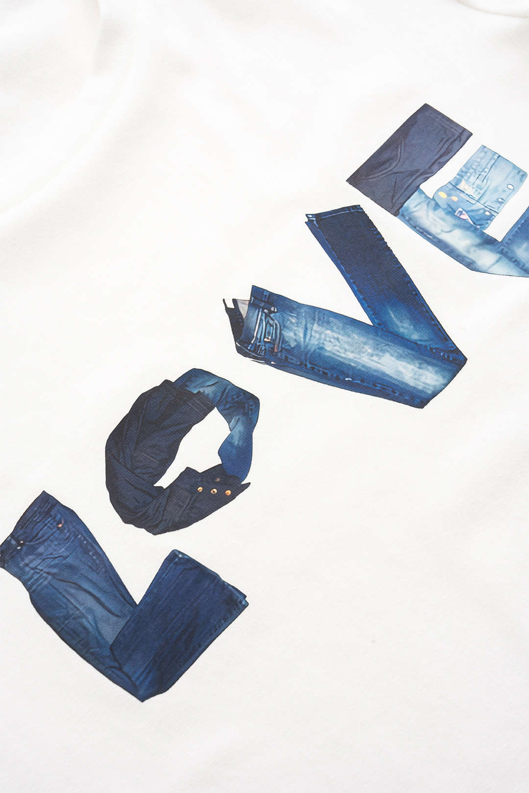T-shirt à manches courtes et col rond avec imprimé lettre