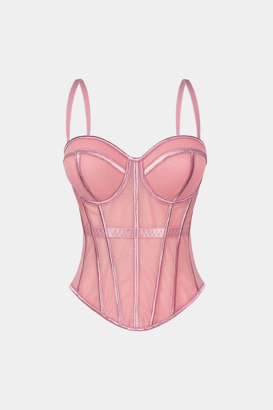 Mesh-Bustier-Korsett-Cami-Top