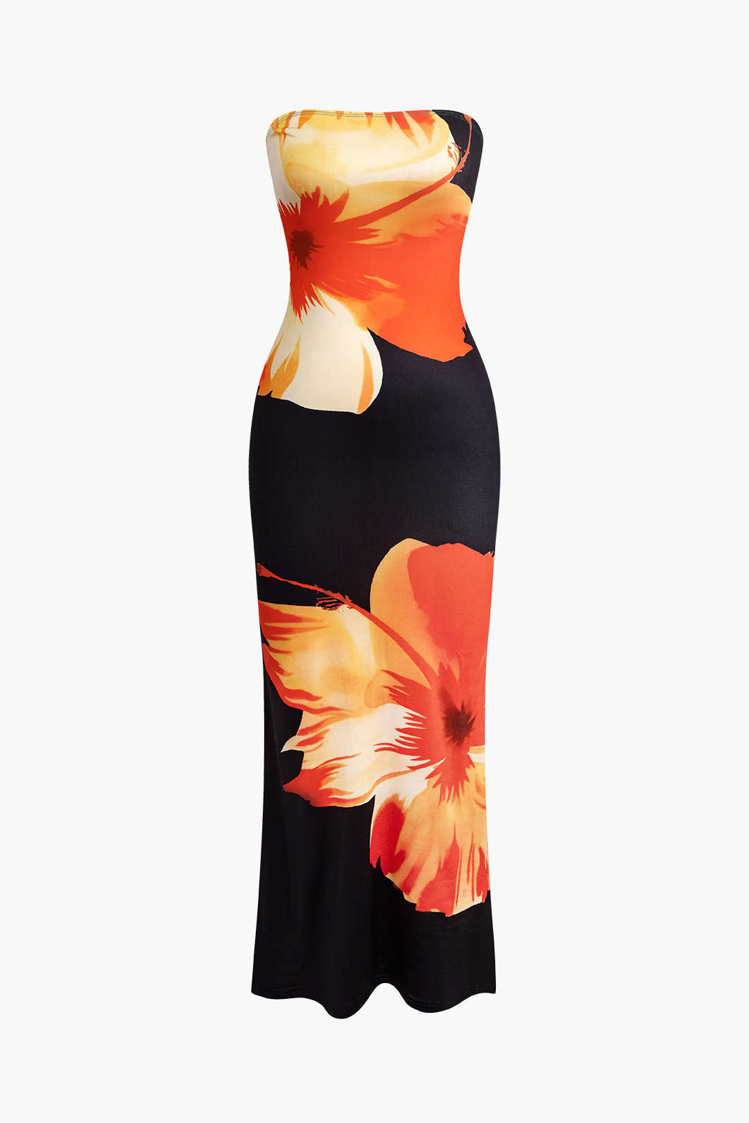 Robe longue bustier Sunny Floral Cascade
