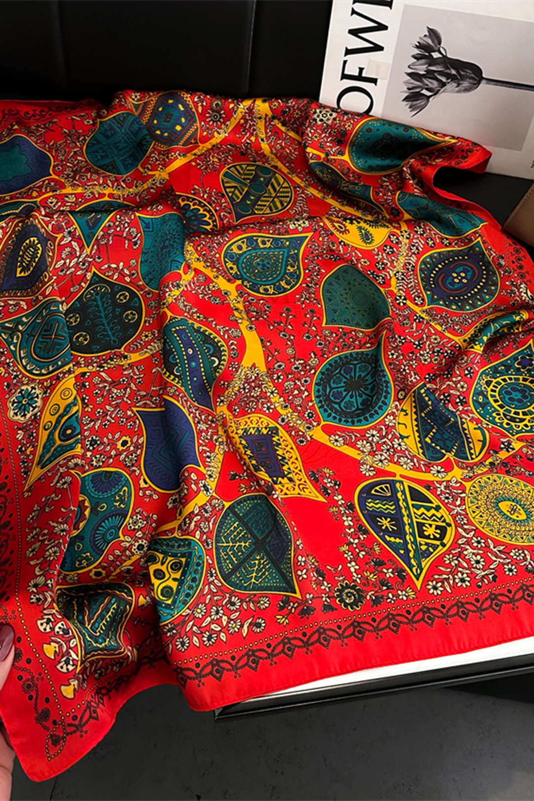Foulard imprimé vintage