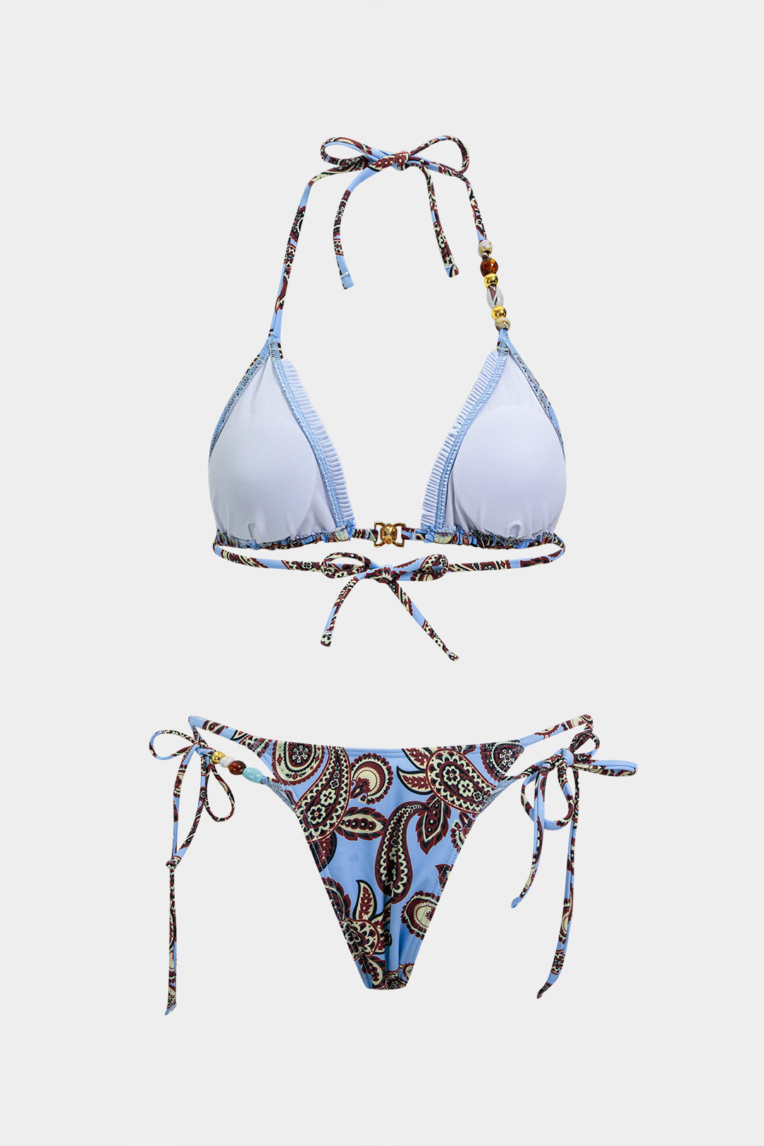 Boho Print Neckholder-Bikini-Set