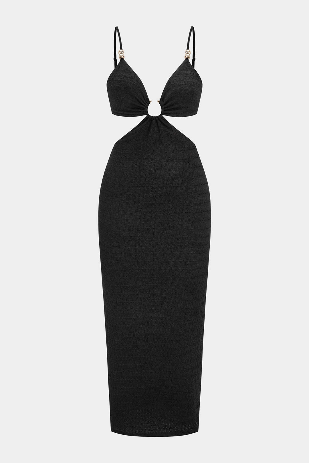 V-Neck Cut Out Backless Slip Sleeveless Maxi Dress