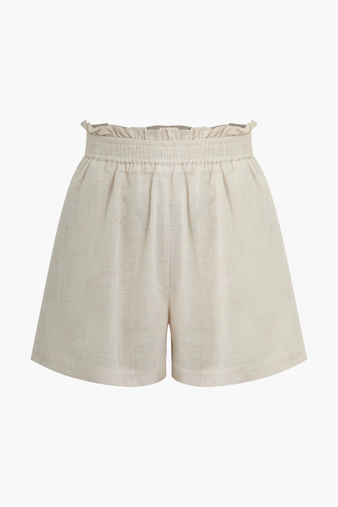 Short à taille froncée