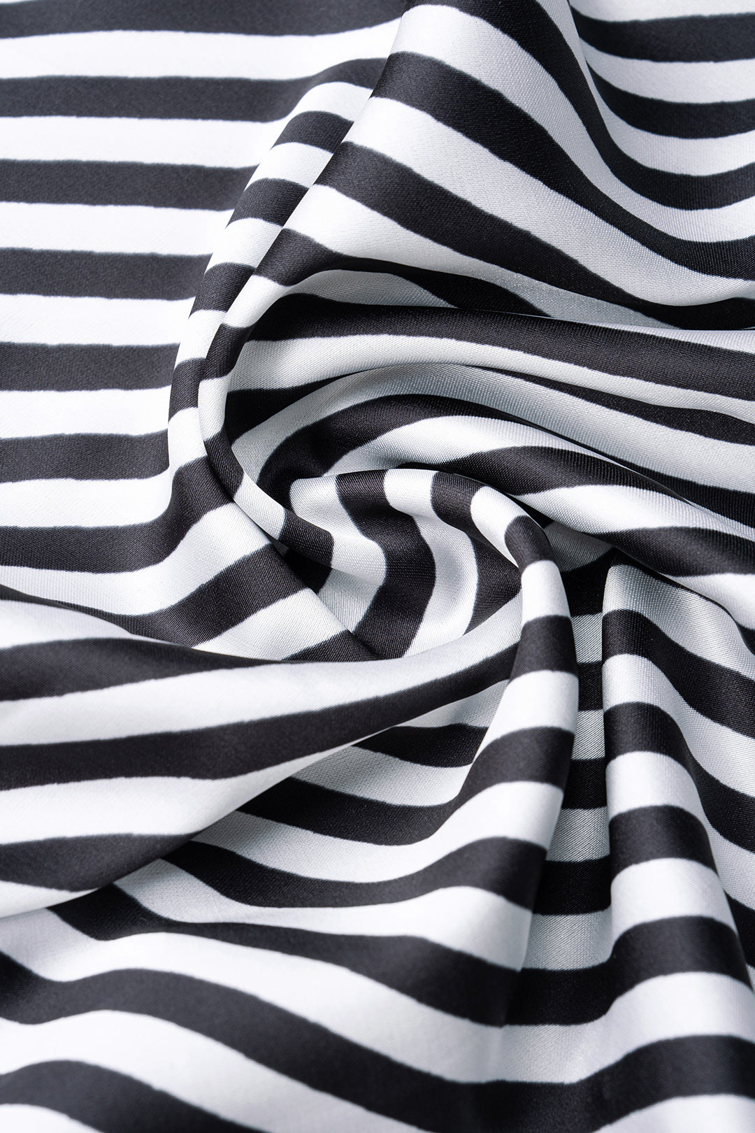 Midi-Kleid mit geometrischem Muster, Rundhalsausschnitt, asymmetrischer Bindung und ärmellosem Design