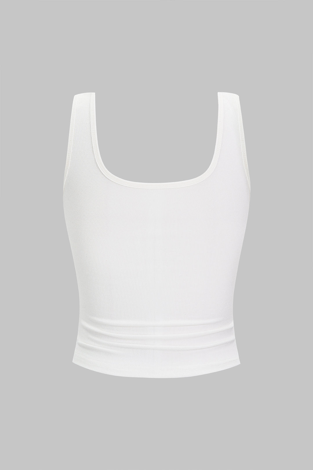 Metallic-U-Ausschnitt-Tanktop
